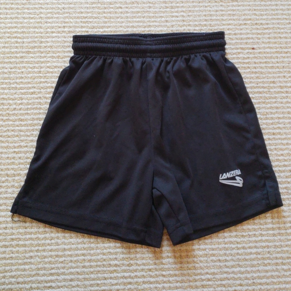 Kids Lazera black soccer shorts size 2 XXS